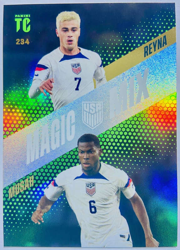REYNA/MUSAH - PANINI `TOP CLASS` 2024 - RARE FOIL `MAGIC MIX` TRADING CARD 234
