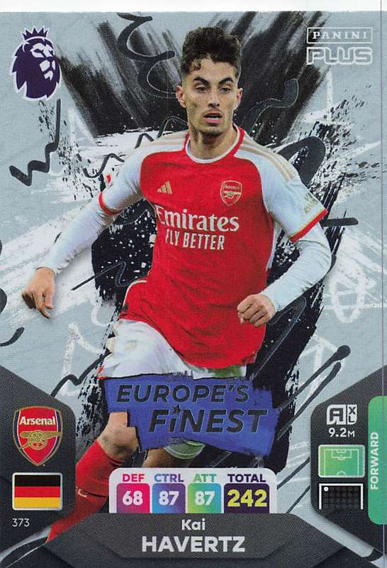 KAI HAVERTZ - PANINI E/Premier League PLUS 2024 -  FOIL `EUROPE`S FINEST` TRADING CARD 373
