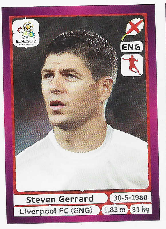 STEVEN GERARD - PANINI EUFA EURO 2012 STICKER COLLECTION - STICKER 499