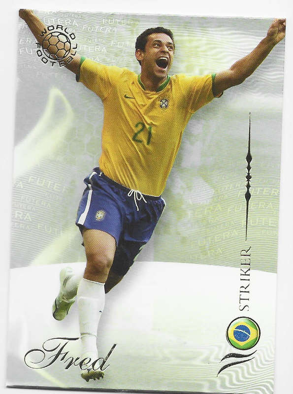FRED (Brazil) - FUTERA WORLD FOOTBALL 2007 COLLECTION - RARE TRADING CARD 149