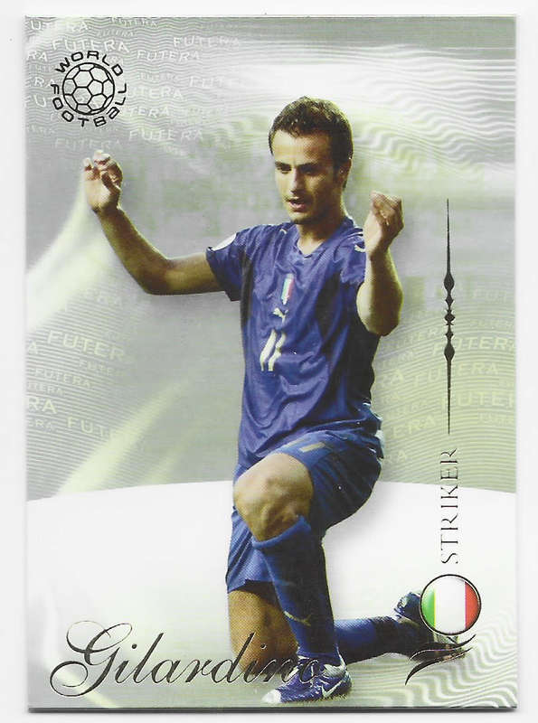 ALBERTO GIRALDINO (Italy) - FUTERA WORLD FOOTBALL 2007 COLLECTION - RARE TRADING CARD 152