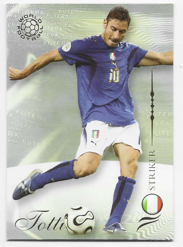 FRANCESCO TOTTI (Italy) - FUTERA WORLD FOOTBALL 2007 COLLECTION - RARE TRADING CARD 188
