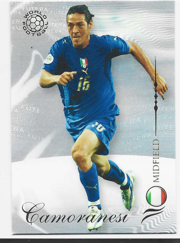 MAURO CAMORANESI (Italy) - FUTERA WORLD FOOTBALL 2007 COLLECTION - RARE TRADING CARD 73