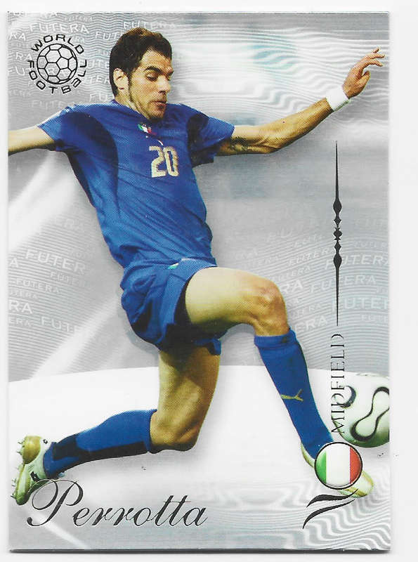 SIMONE PERROTTA (Italy) - FUTERA WORLD FOOTBALL 2007 COLLECTION - RARE TRADING CARD 108