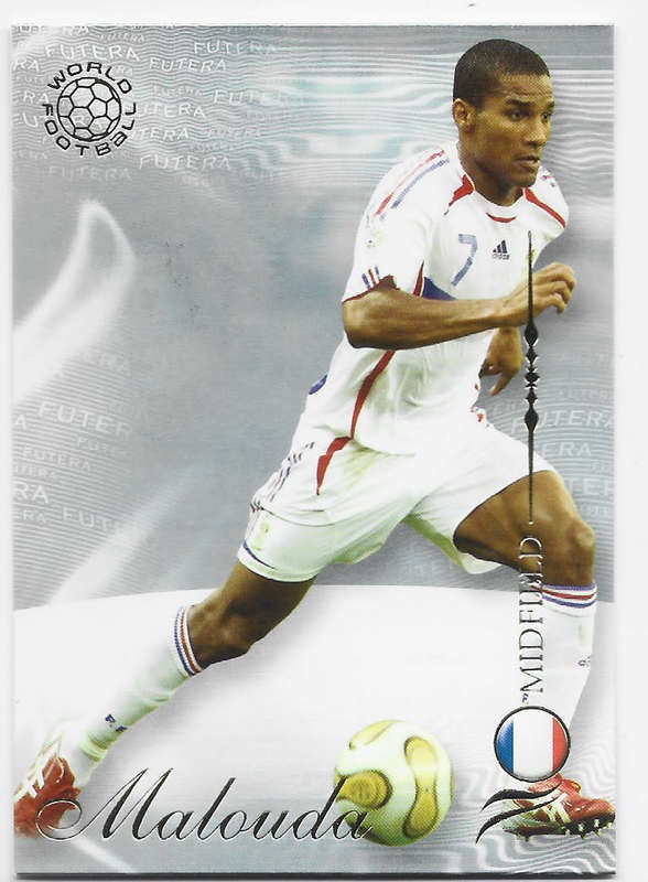 FLORENT MALOUDA (France) - FUTERA WORLD FOOTBALL 2007 COLLECTION - RARE TRADING CARD 101