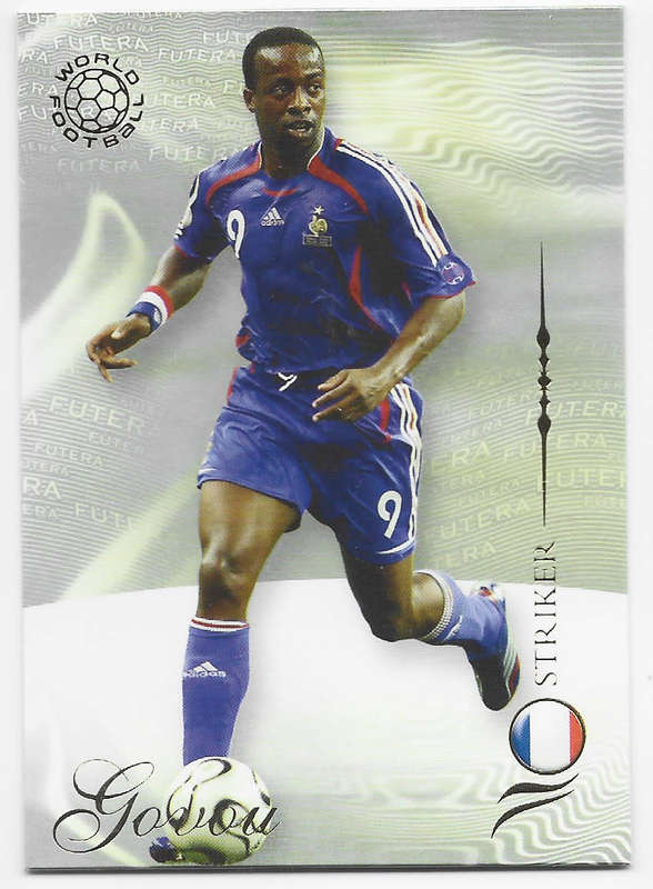 SIDNEY GOVOU (France) - FUTERA WORLD FOOTBALL 2007 COLLECTION - RARE TRADING CARD 154