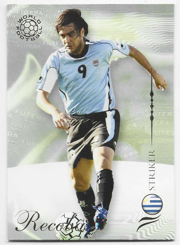 ALVARO RECOBA (Uruguay) - FUTERA WORLD FOOTBALL 2007 COLLECTION - RARE TRADING CARD 173