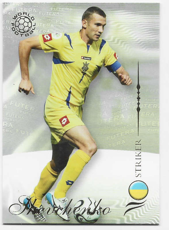 ANDRIY SHEVCHENKO (Ukraine) - FUTERA WORLD FOOTBALL 2007 COLLECTION - RARE TRADING CARD 182