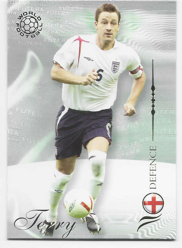 JOHN TERRY (England) - FUTERA WORLD FOOTBALL 2007 COLLECTION - RARE TRADING CARD 59