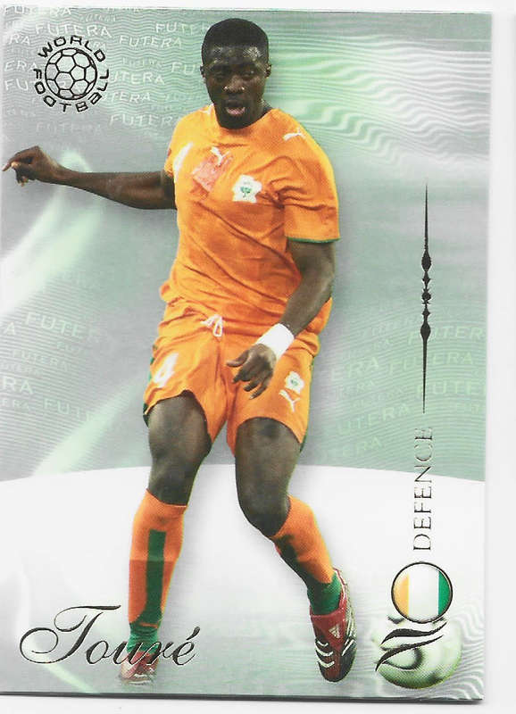 KOLO TOURE (Ivory Coast) - FUTERA WORLD FOOTBALL 2007 COLLECTION - RARE TRADING CARD 61