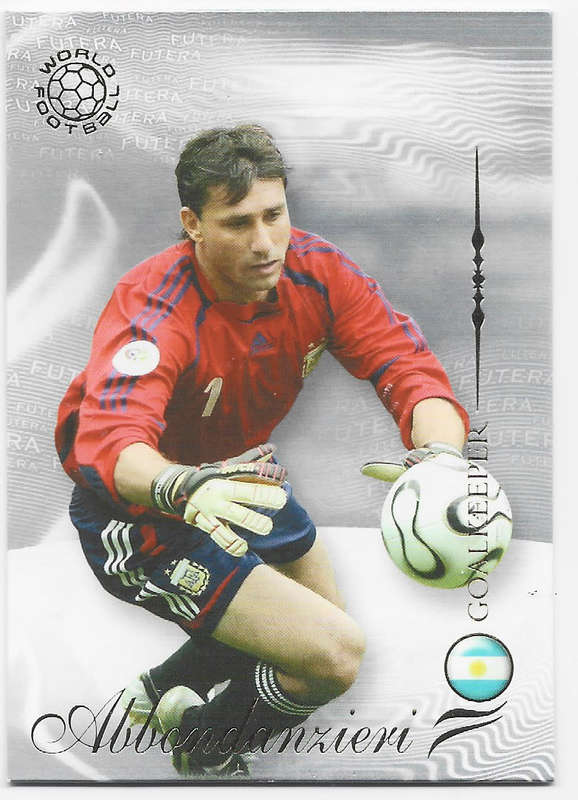 ROBERTO ABBONDANZIERI (Argentina) - FUTERA WORLD FOOTBALL 2007 COLLECTION - RARE TRADING CARD 1
