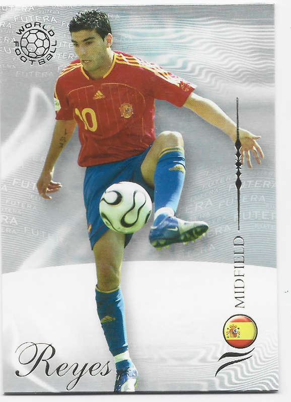 JOSE REYES (Spain) - FUTERA WORLD FOOTBALL 2007 COLLECTION - RARE TRADING CARD 111
