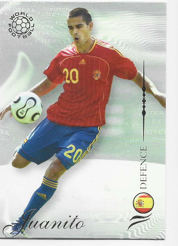 JUANITO (Spain) - FUTERA WORLD FOOTBALL 2007 COLLECTION - RARE TRADING CARD 36