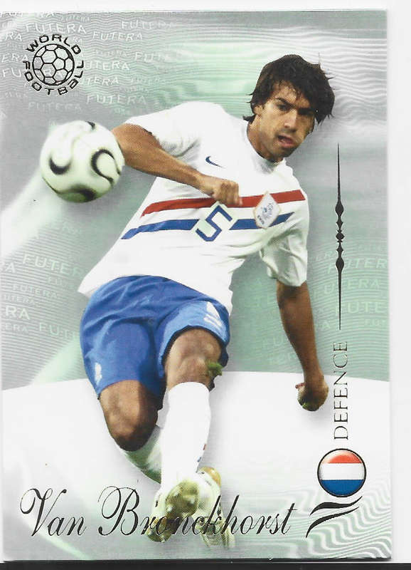 GIOVANNI VAN BRONKHORST (Holland) - FUTERA WORLD FOOTBALL 2007 COLLECTION - RARE TRADING CARD 62