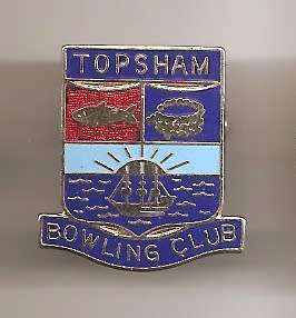 TOPSHAM BOWLING CLUB  - BOWLS  LAPEL BADGE