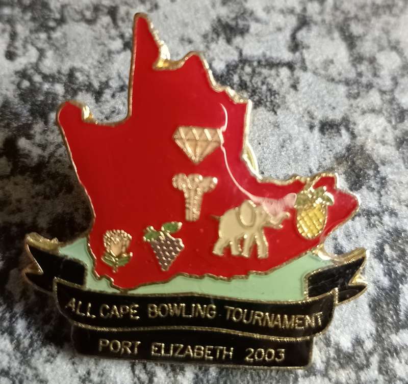 All Cape Bowls Tournament - Port Elizabeth 2003 - Bowls Lapel Badge