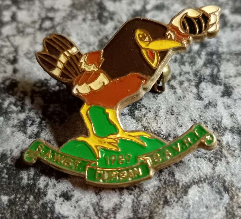 South Africa Woman`s Bowls Tournament 1989 Durban - Bowls Lapel Badge