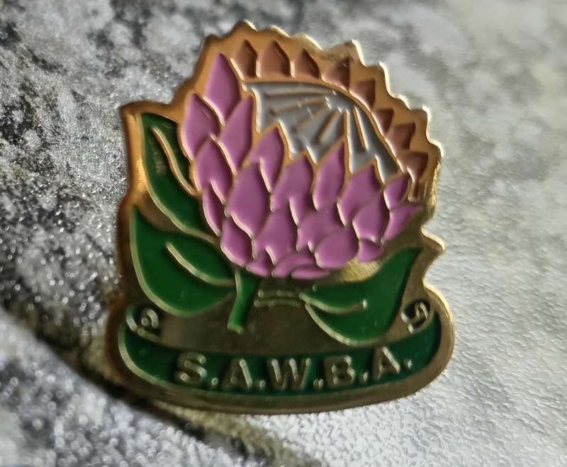 South Africa Woman`s Bowls Association - Bowls Lapel Badge