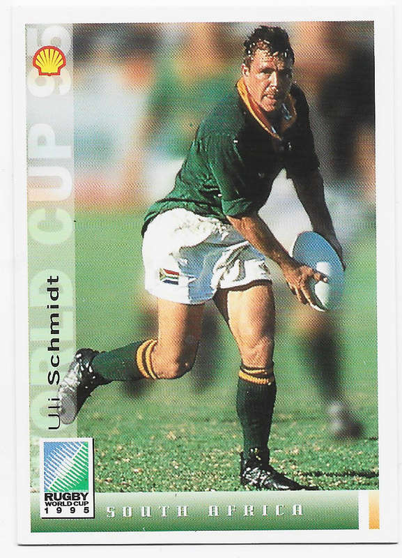 ULI SCHMIDT - SPORTS DECK `RUGBY WORLD CUP 95` -  BASE TRADING CARD 9