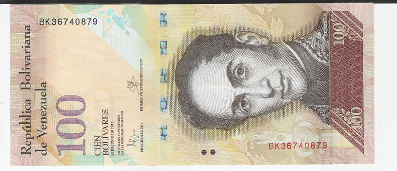 VENEZUELA CENTRAL BANK - 100 BOLIVARES BANK NOTE  2015 - Unc. Condition
