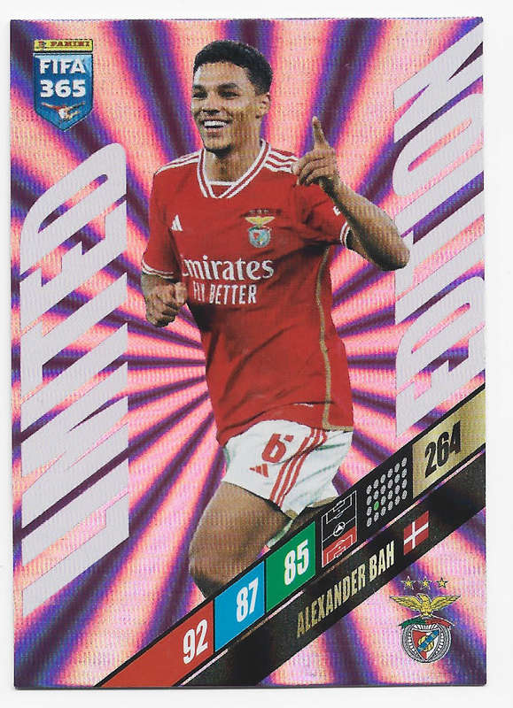 ALEXANDER BAH - PANINI `FIFA 365 COLLECTION` 2024 - `LIMITED EDITION` FOIL TRADING CARD