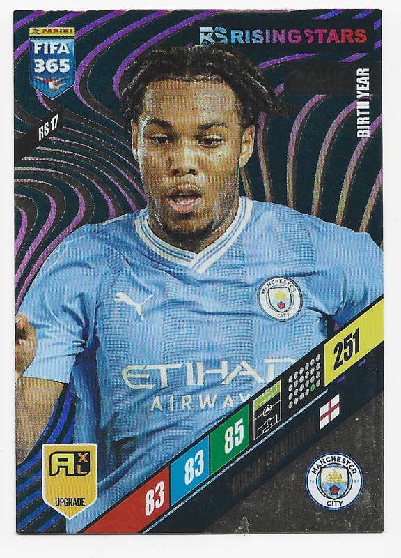 MICAH HAMILTON - PANINI `FIFA 365 COLLECTION` UPD. 2024 - GOLD `RISING STAR` FOIL TRADING CARD RS17