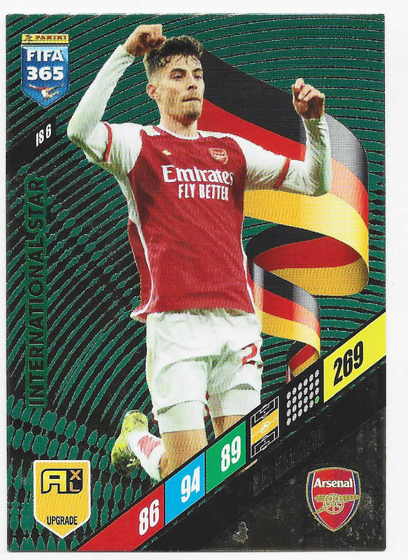 KAI HAVERTZ - PANINI `FIFA 365 COLLECTION` UPDATES 2024 - FOIL `INTERNATIONAL STAR" CARD IS6