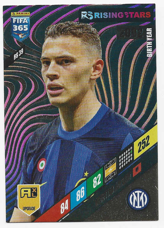 KRISTIAH ASLLANI - PANINI `FIFA 365 COLLECTION` UPD. 2024 - `RISING STAR` FOIL TRADING CARD RS39