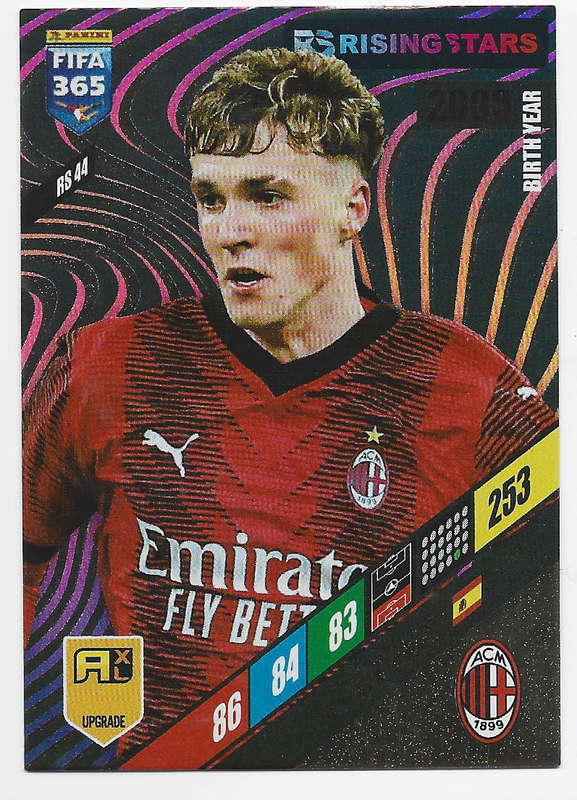 ALEX JIMENEZ - PANINI `FIFA 365 COLLECTION` UPD. 2024 - `RISING STAR` FOIL TRADING CARD RS44