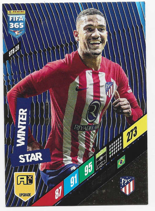 SAMUEL LINO - PANINI `FIFA 365 COLLECTION` 2024 UPDATES - `WINTER STAR" TRADING CARD STS26