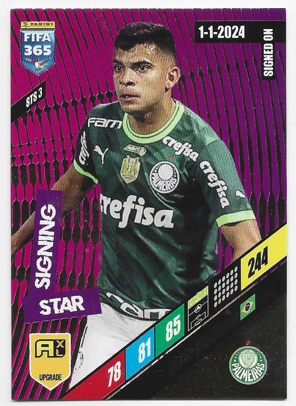 BRUNO RODRIGUES - PANINI `FIFA 365 COLLECTION` 2024 UPDATES - `STAR SIGNING" TRADING CARD STS3