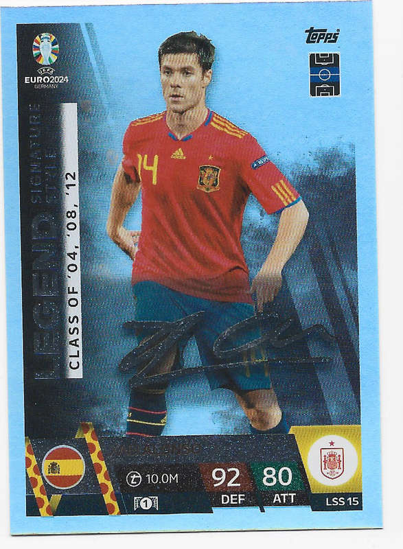 XABI ALONSO - Topps `UEFA EURO 2024` Collection - LEGEND `SIGNATURE` Trading Card LSS15