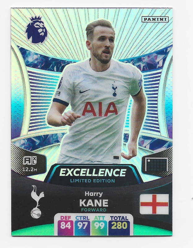 HARRY KANE (Spurs) - PANINI English Premier League 2023/24 - RARE `EXCELLENCE` TRADING CARD