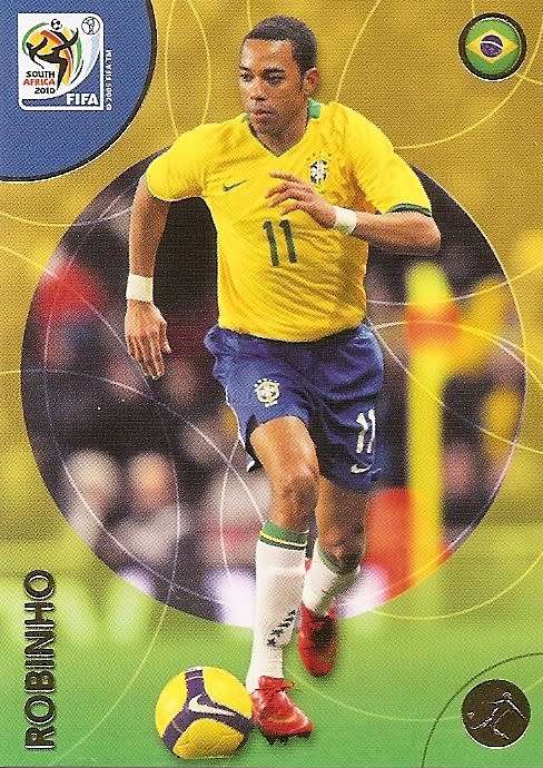 ROBINHO (Brazil) - PANINI PREMIUM `WORLD CUP 2010` - PREMIUM `BASE` TRADING CARD 56