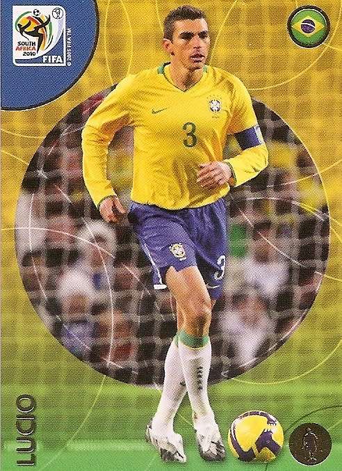 LUCIO (Brazil) - PANINI PREMIUM `WORLD CUP 2010` - PREMIUM `BASE` TRADING CARD 51