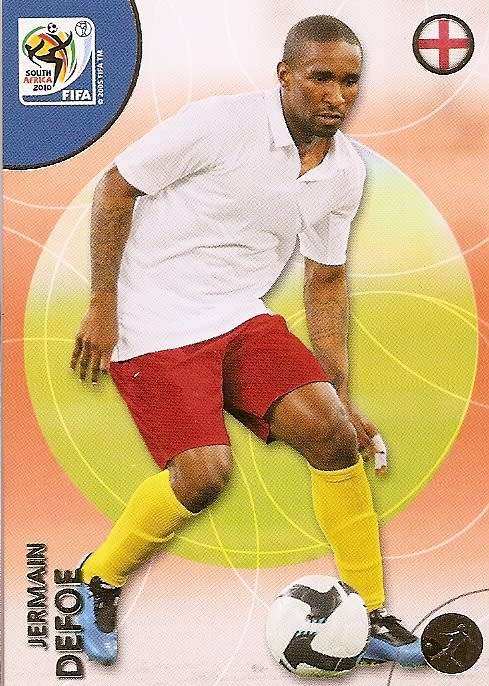 JERMAINE DEFOE (England) - PANINI PREMIUM `WORLD CUP 2010` - PREMIUM `BASE` TRADING CARD 89