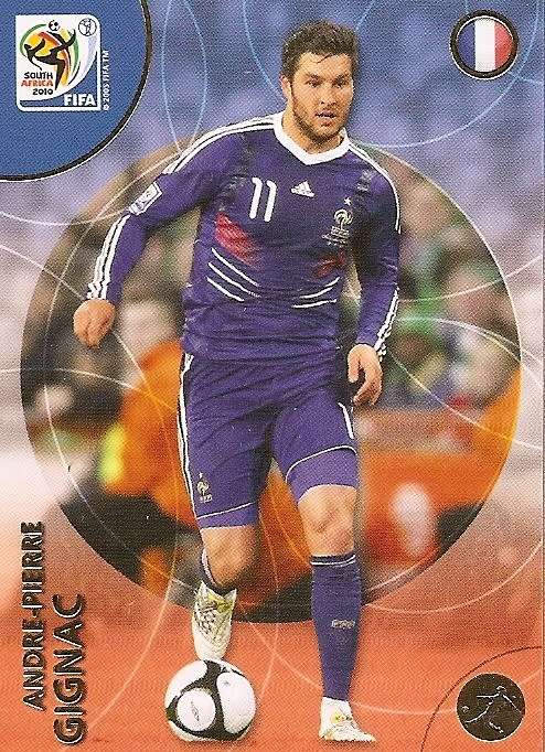 PIERRE GIGNAC (France) - PANINI PREMIUM `WORLD CUP 2010` - PREMIUM `BASE` TRADING CARD 111
