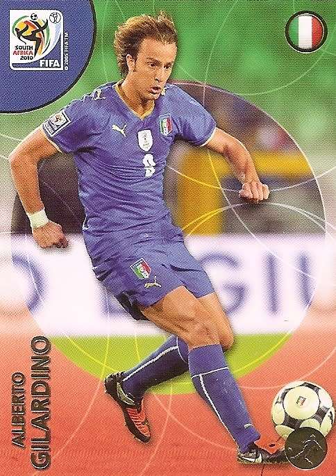 ALBERTO GIRALDINO (Italy) - PANINI PREMIUM `WORLD CUP 2010` - PREMIUM `BASE` TRADING CARD 132
