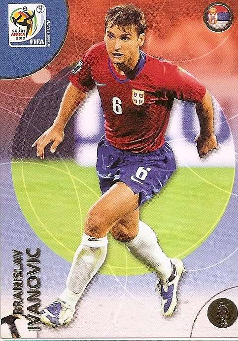 BRANISLAV IVANOVIC (Serbia) - PANINI PREMIUM `WORLD CUP 2010` - PREMIUM `BASE` TRADING CARD 171