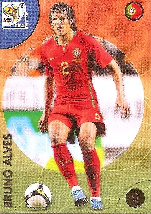 BRUNO ALVES (Portugal) - PANINI PREMIUM `WORLD CUP 2010` - PREMIUM `BASE` TRADING CARD 158