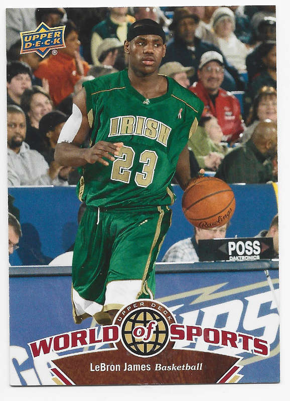 LEBRON JAMES - UPPER DECK "WORLD of SPORTS" 2010/11 - BASE TRADING CARD 1