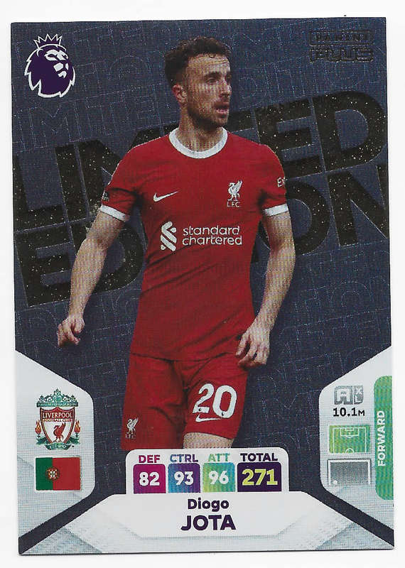 LIVERPOOL FC - PANINI E/Premier League PLUS 2024 - COMPLETE TEAM SET of 19 TRADING CARDS