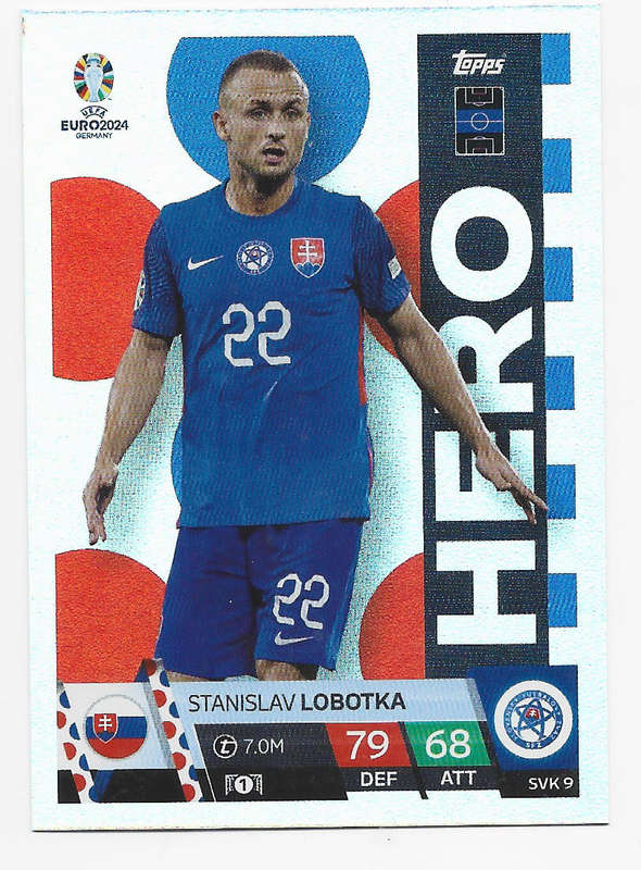 STANISLAV LOBOTKA - Topps `UEFA EURO 2024` Collection - FOIL`HERO` Trading Card SVK9