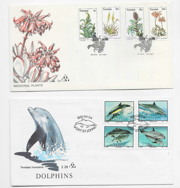 TRANSKEI - LOT of 3 1st Day COVERS - FDC 1.1