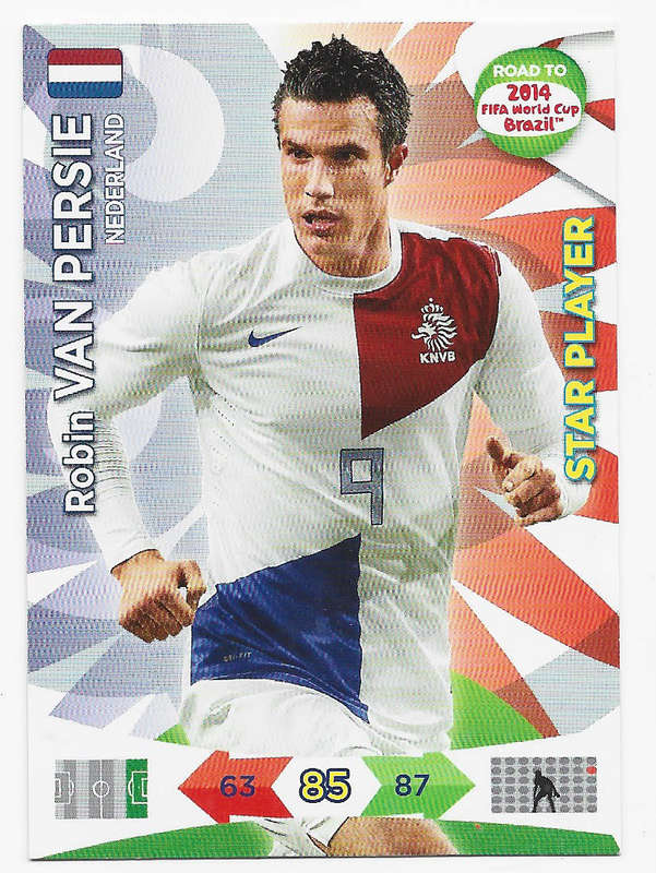 ROBIN VAN PERSIE - PANINI "ROAD to the WORLD CUP 2014" - STAR PLAYER TRADING CARD