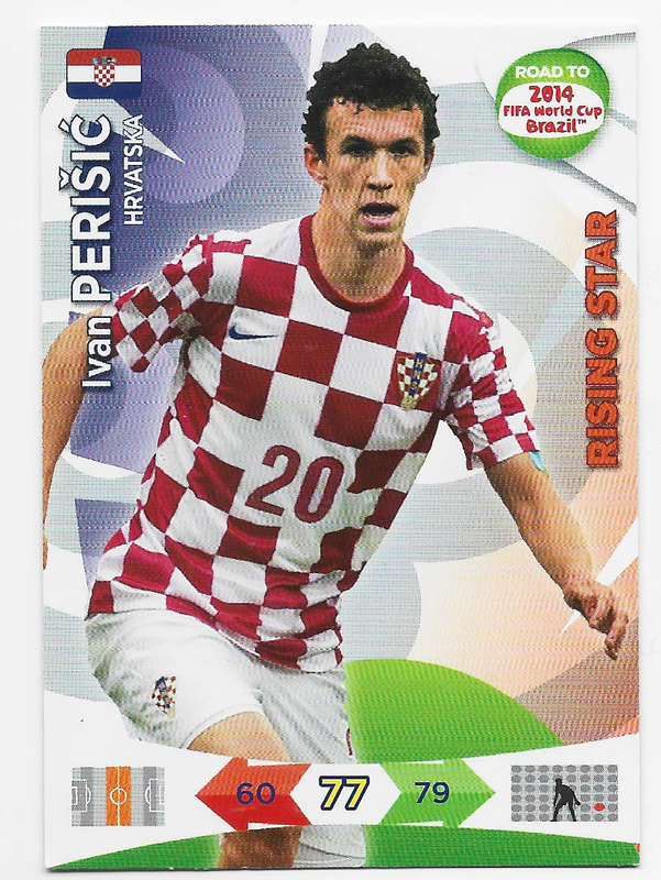 IVAN PERISIC - PANINI "ROAD to the WORLD CUP 2014" - RISING STAR PLAYER TRADING CARD