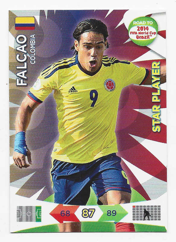 FALCAO - PANINI "ROAD to the WORLD CUP 2014" - STAR PLAYER TRADING CARD