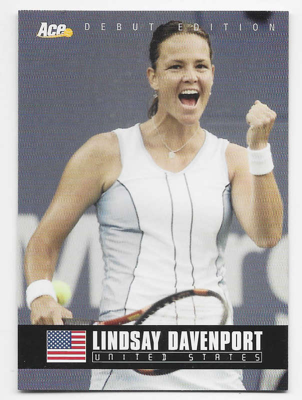 LINDSAY DAVENPORT - ACE AUTHENTIC "DEBUT EDITION" 2005 TENNIS COLLECTION - BASE TRADING CARD  28