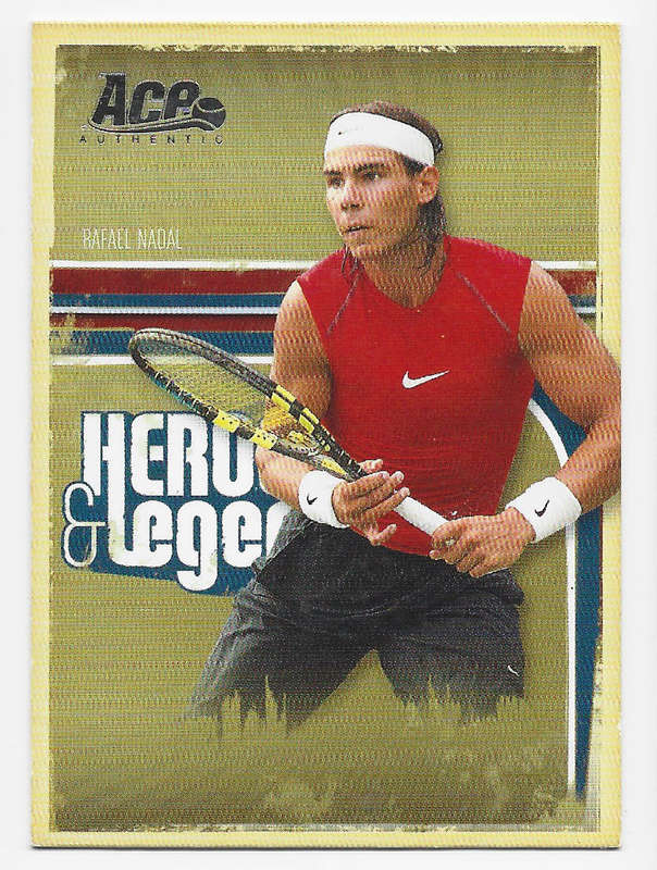 RAFAEL NADAL - ACE AUTHENTIC 2006 `HEROES & LEGENDS`TENNIS COLLECTION  - TRADING CARD 65