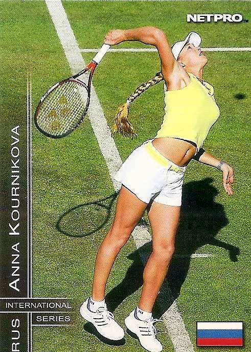 ANNA KOURNIKOVA - NETPRO `ELITE` TENNIS 2003 (International) - RARE ROOKIE  TRADING CARD 10
